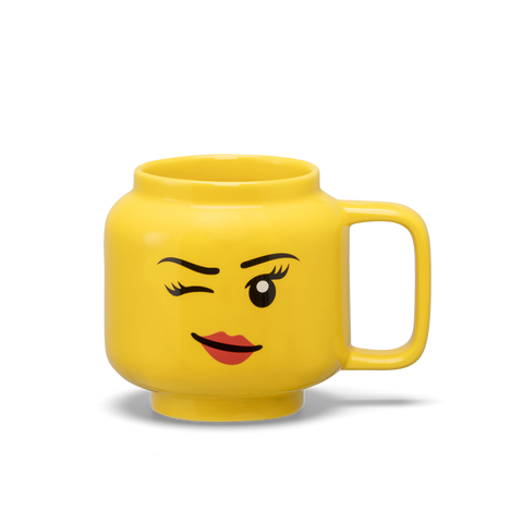 LEGO - Taza de Ceramica Mediana Original, Color Amarillo, 255mL