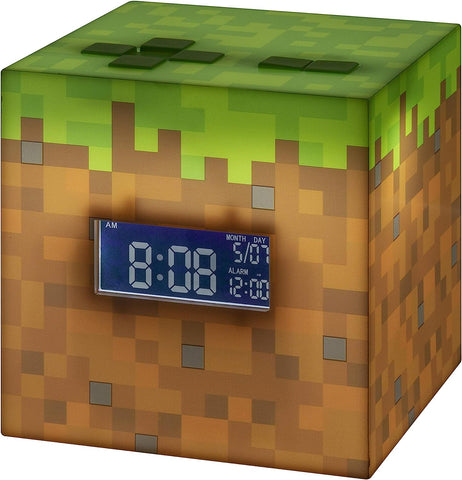 Paladone | Minecraft | Reloj con Alarma Inspirado en Minecraft, Producto Oficial