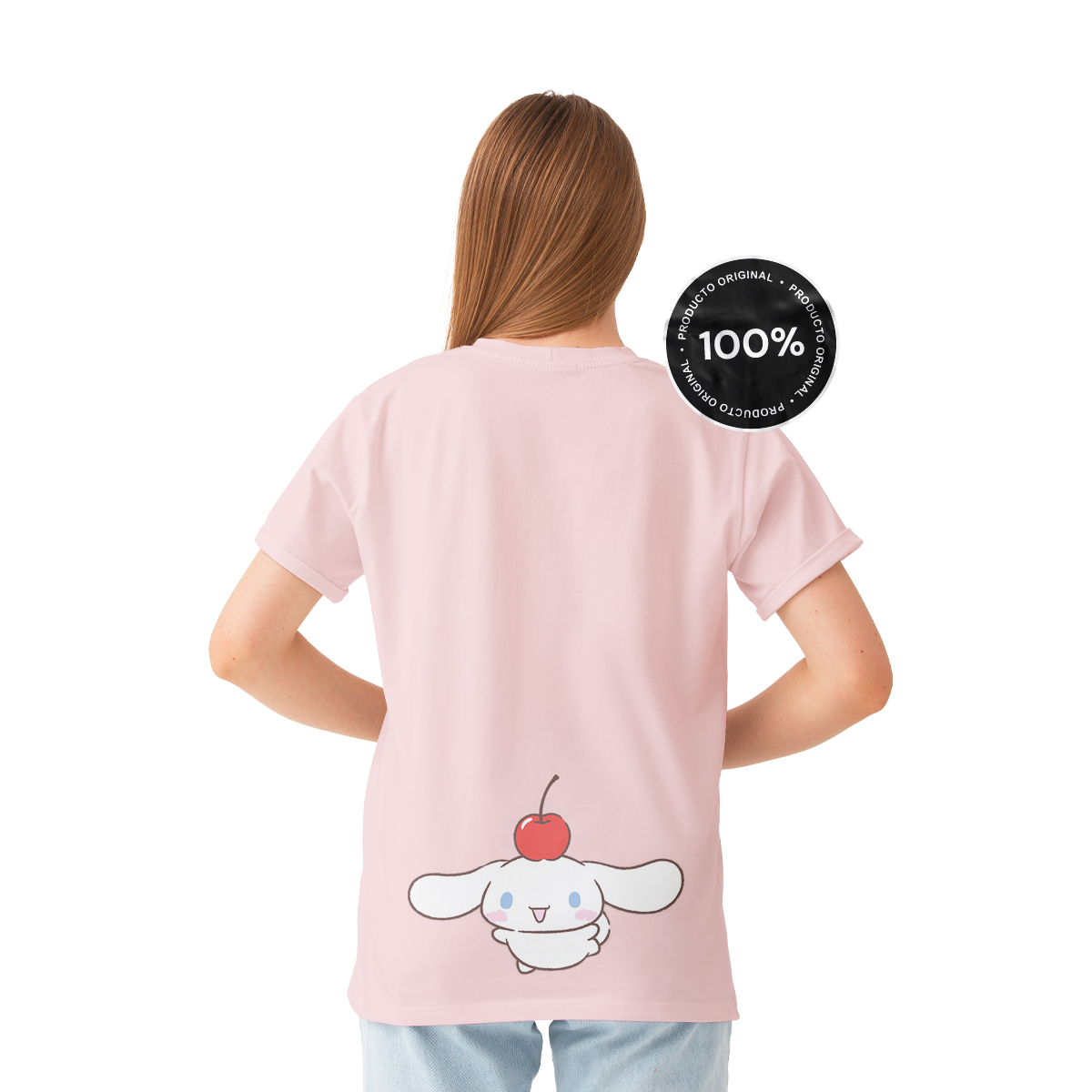 Playera Cinnamoroll Hombre Mujer Rosa Cherry - Fan Army