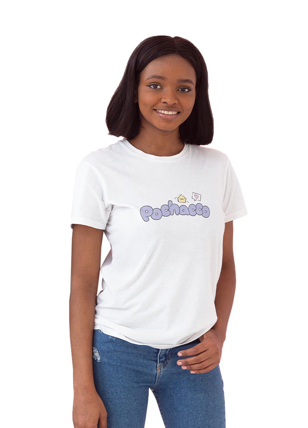 Playera Pochacco Hombre Mujer Blanco Boxes - Fan Army