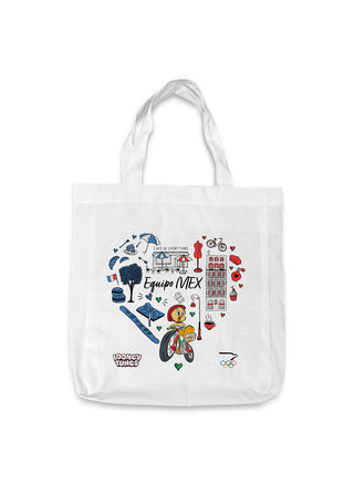 Tote Bag Looney Tunes x Equipo MEX Piolin Vespa