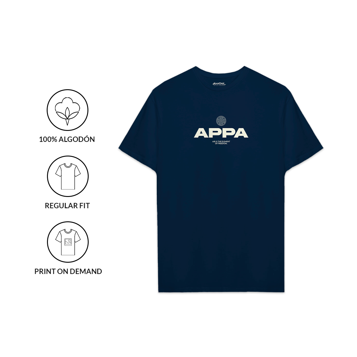 Playera AVATAR Appa - Fan Army