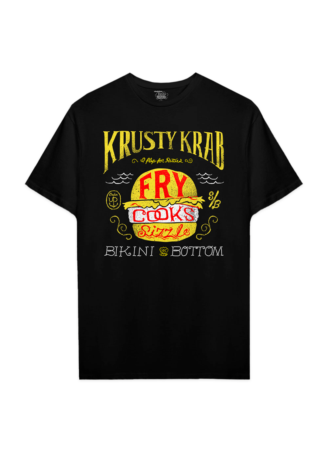 Playera Bob Esponja Hombre Mujer Negro Krusty Krab - Fan Army