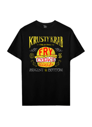 Playera Bob Esponja Hombre Mujer Negro Krusty Krab - Fan Army