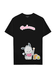 Playera Pochacco Hombre Mujer Negro Milkshake - Fan Army