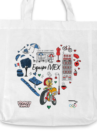 Tote Bag Looney Tunes x Equipo MEX Piolin Vespa