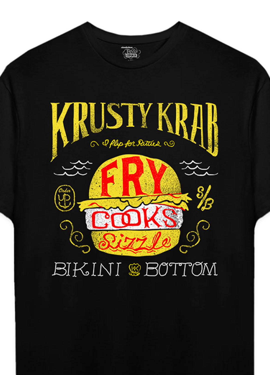 Playera Bob Esponja Hombre Mujer Negro Krusty Krab - Fan Army
