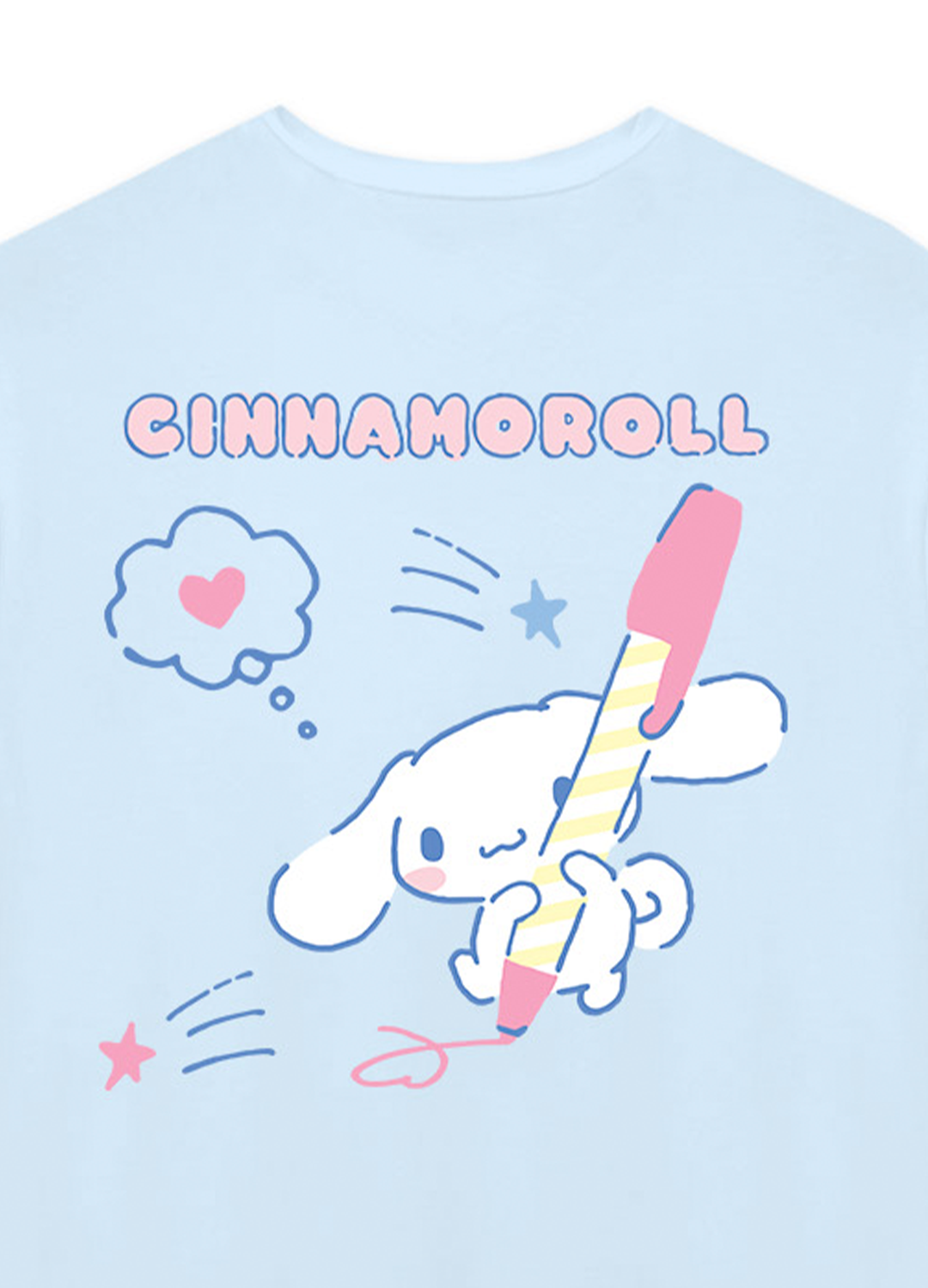 Playera Cinnamoroll Hombre Mujer Azul Cielo Rainbow - Fan Army