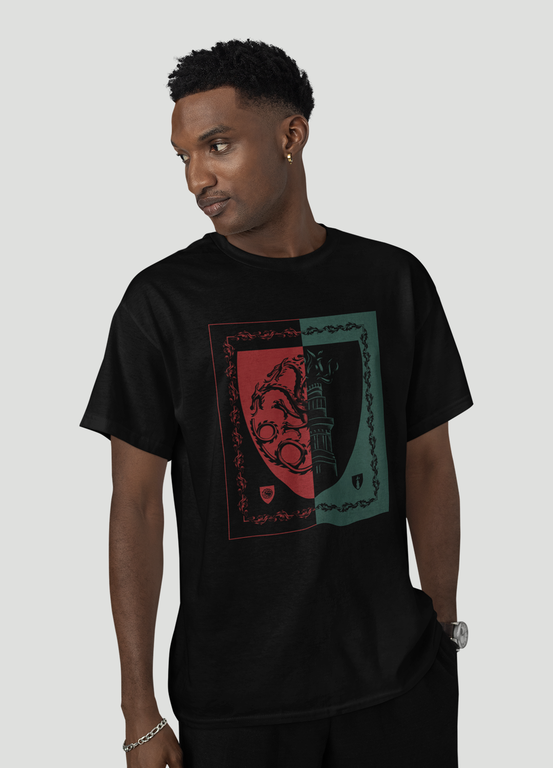 Playera House of the Dragon Black vs Green - Fan Army