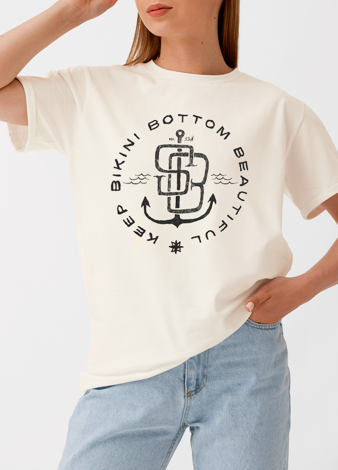 Playera Bob Esponja Hombre Mujer Arena Keep Bikini - Fan Army