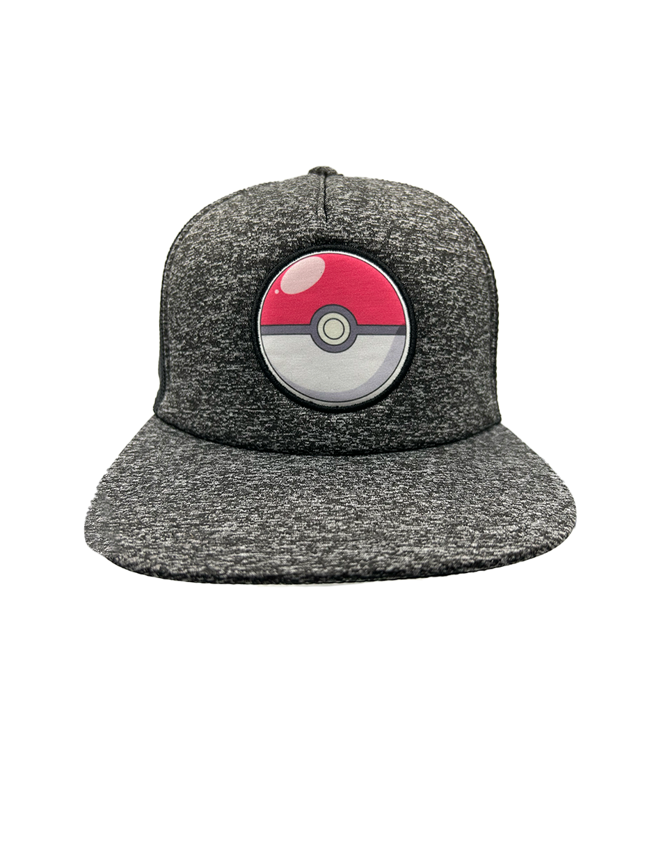 Gorra Pokemon Trucker Plana Bioworld Pokebola Logo Original - Fan Army