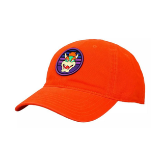 Bioworld Gorra Ajustable Super Mario Bros Bowser Emblem, Naranja, 100% Algodón, Unisex - Fan Army