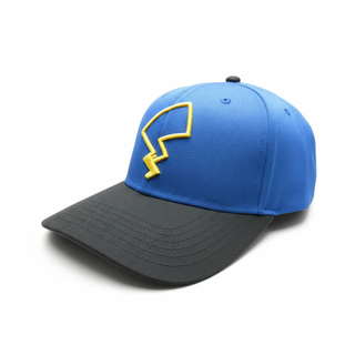 Bioworld Gorra Snapback Pokémon Pikachu con Cola Bordada - Acrílico, Ajustable, Diseño Estructurado, Producto Oficial para Fans - Fan Army