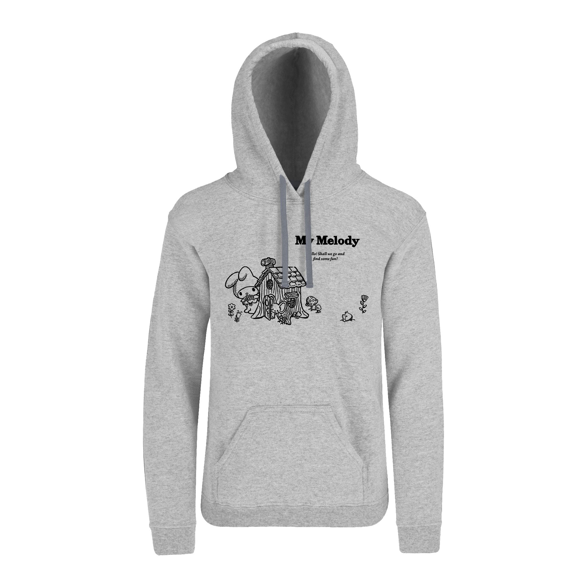 Hoodie My Melody Hombre Mujer Gris Some Fun - Fan Army