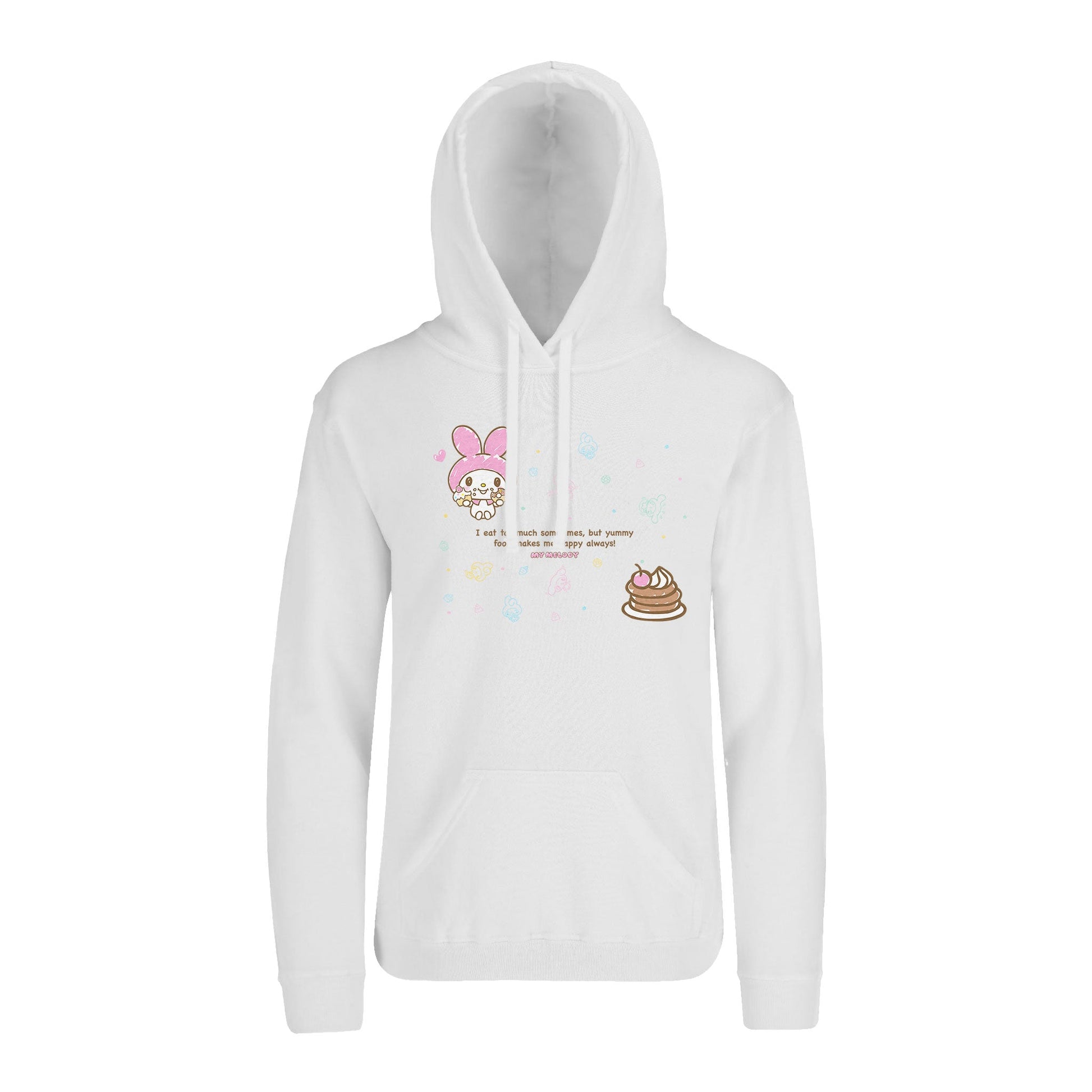 Hoodie My Melody Hombre Mujer Blanco Happy - Fan Army