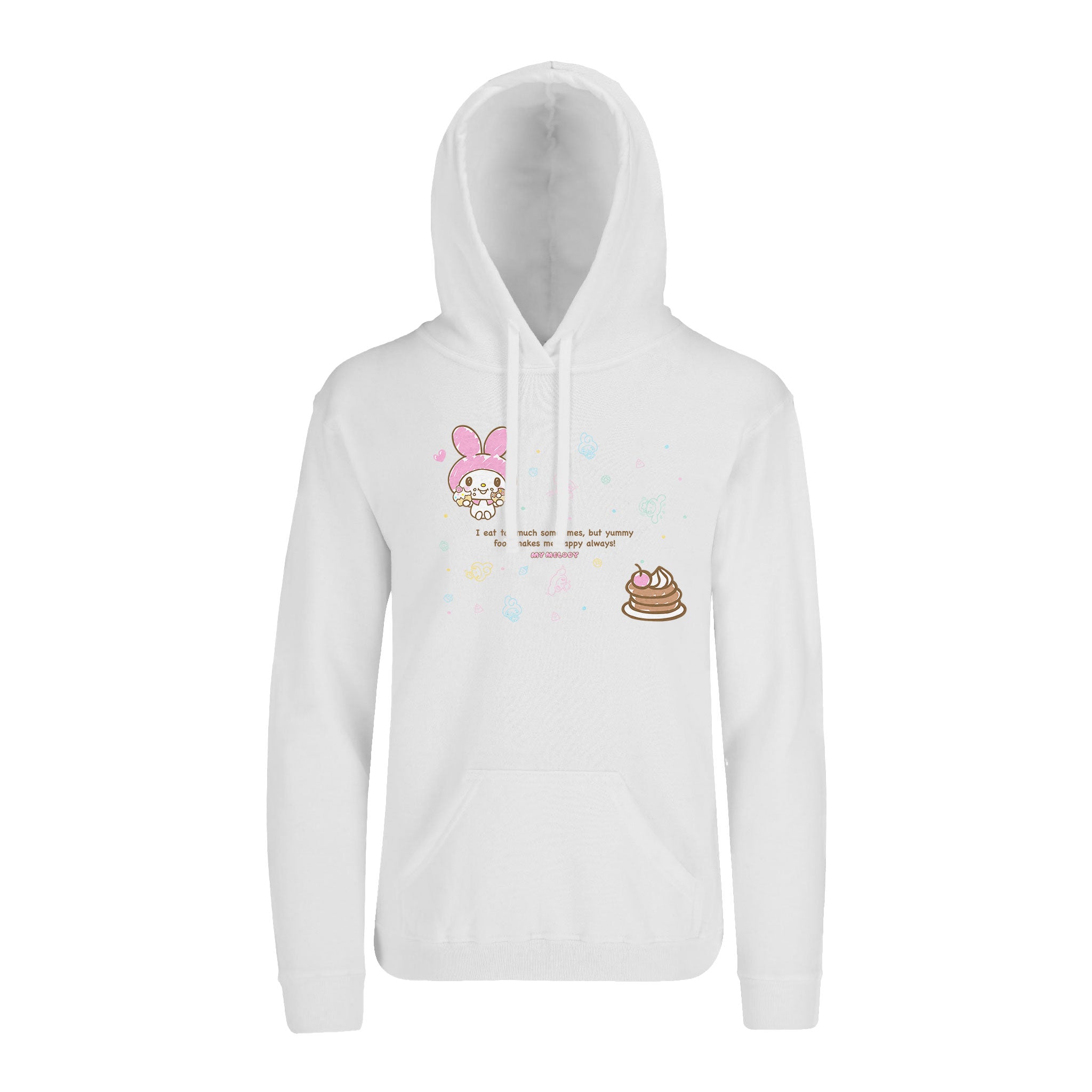Hoodie My Melody Hombre Mujer Blanco Happy - Fan Army