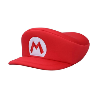 Gorra Super Mario | Cosplay Mario "M" Disfraz Rojo, Producto Oficial de Nintendo - Bioworld - Fan Army