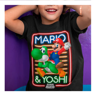 Playera Niño Nintendo - Mario & Yoshi