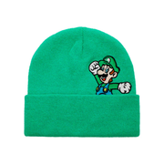 Gorro para el frio Super Mario Bros Luigi de tejido verde - Fan Army