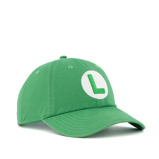 Gorra Curva Luigi "L" verde Super Mario Bros
