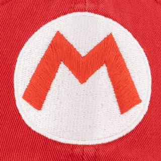 Super Mario Gorra Curva "M" Roja Mario Bros Clasica Bioworld - Fan Army