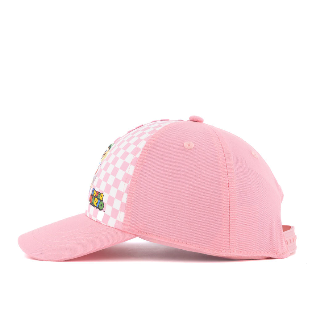 Bioworld Gorra Trucker Super Mario - Ajustable Clásico con Mario, Luigi, Peach, Yoshi, Rosa y Blanca, Unisex Adulto - Fan Army