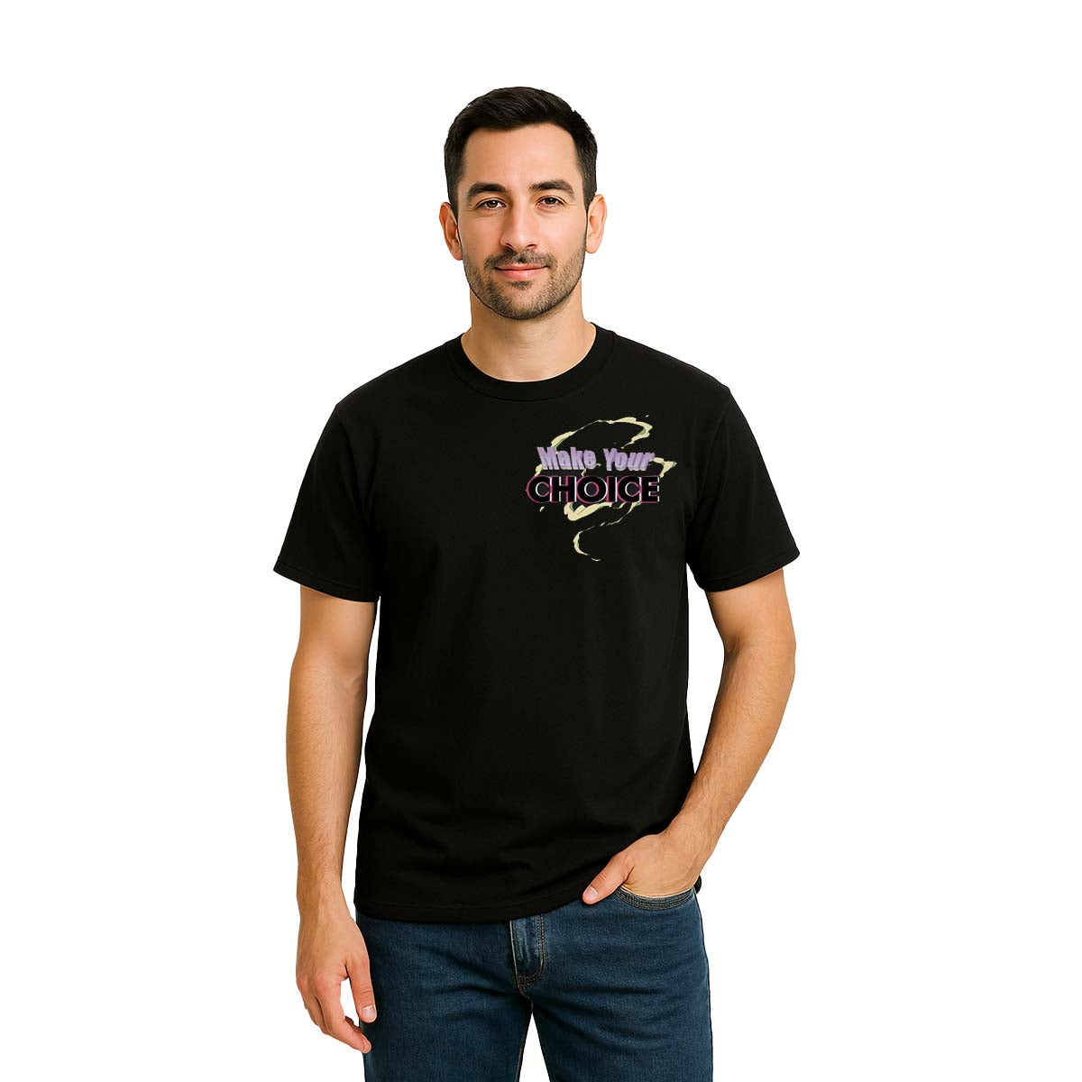 Playera Princesas Hombre Mujer Negro Disney Original Make Your Choice - Fan Army