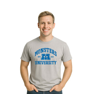 Playera Monsters University Hombre Mujer Gris Disney Pixar Original Est. 1313