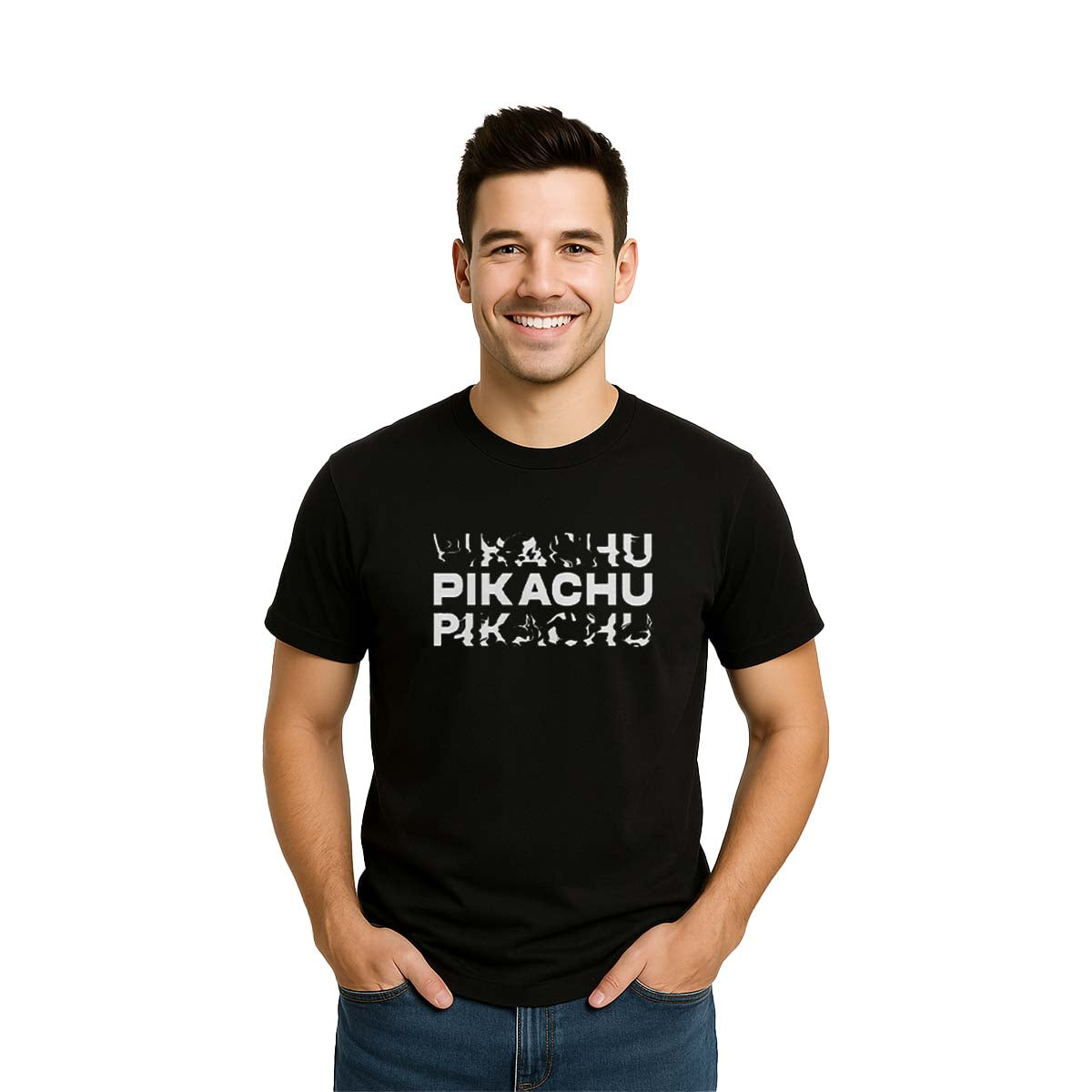 Playera Pokémon Pikachu B&W - Fan Army