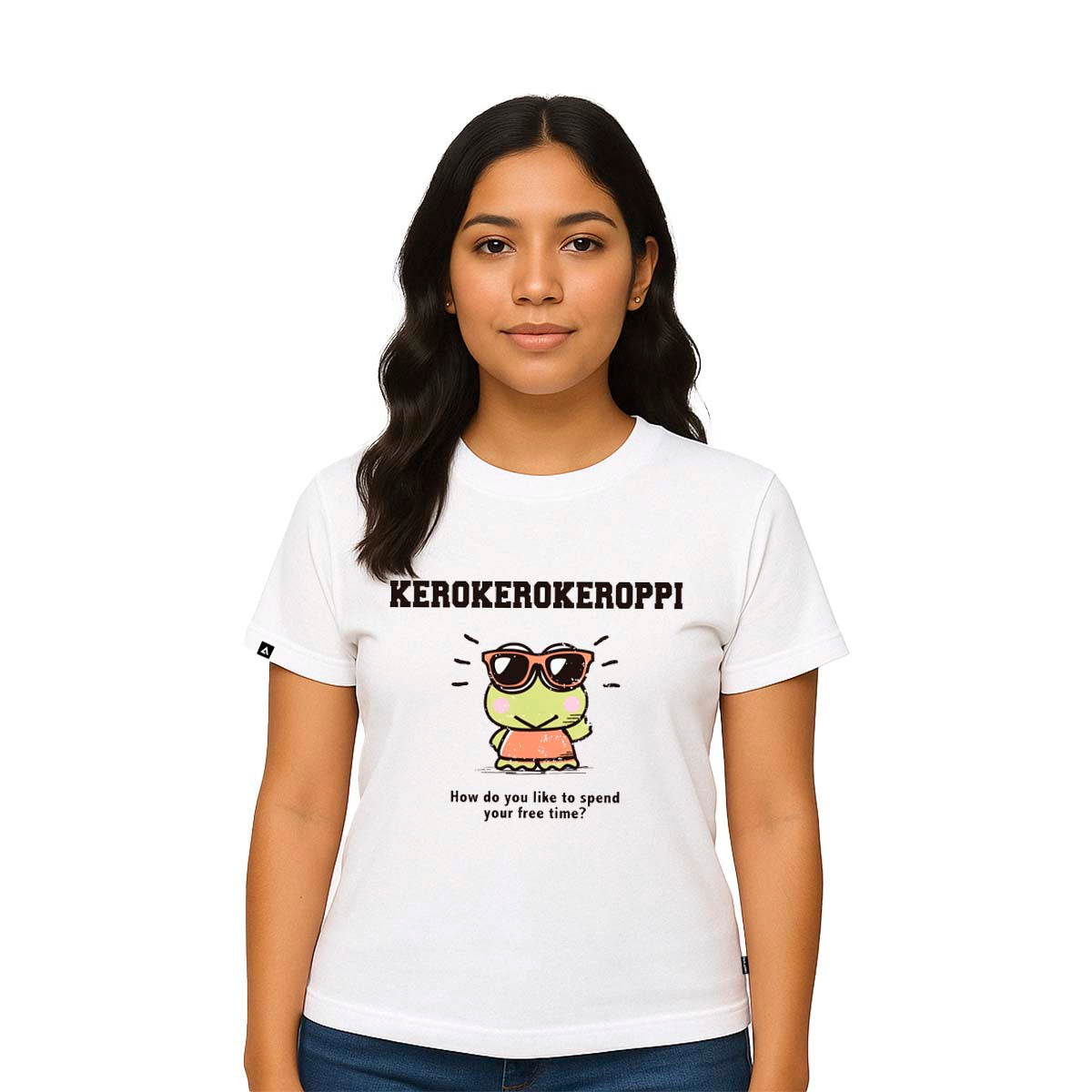 Playera Hombre Mujer Blanco Keroppi Free Time - Fan Army