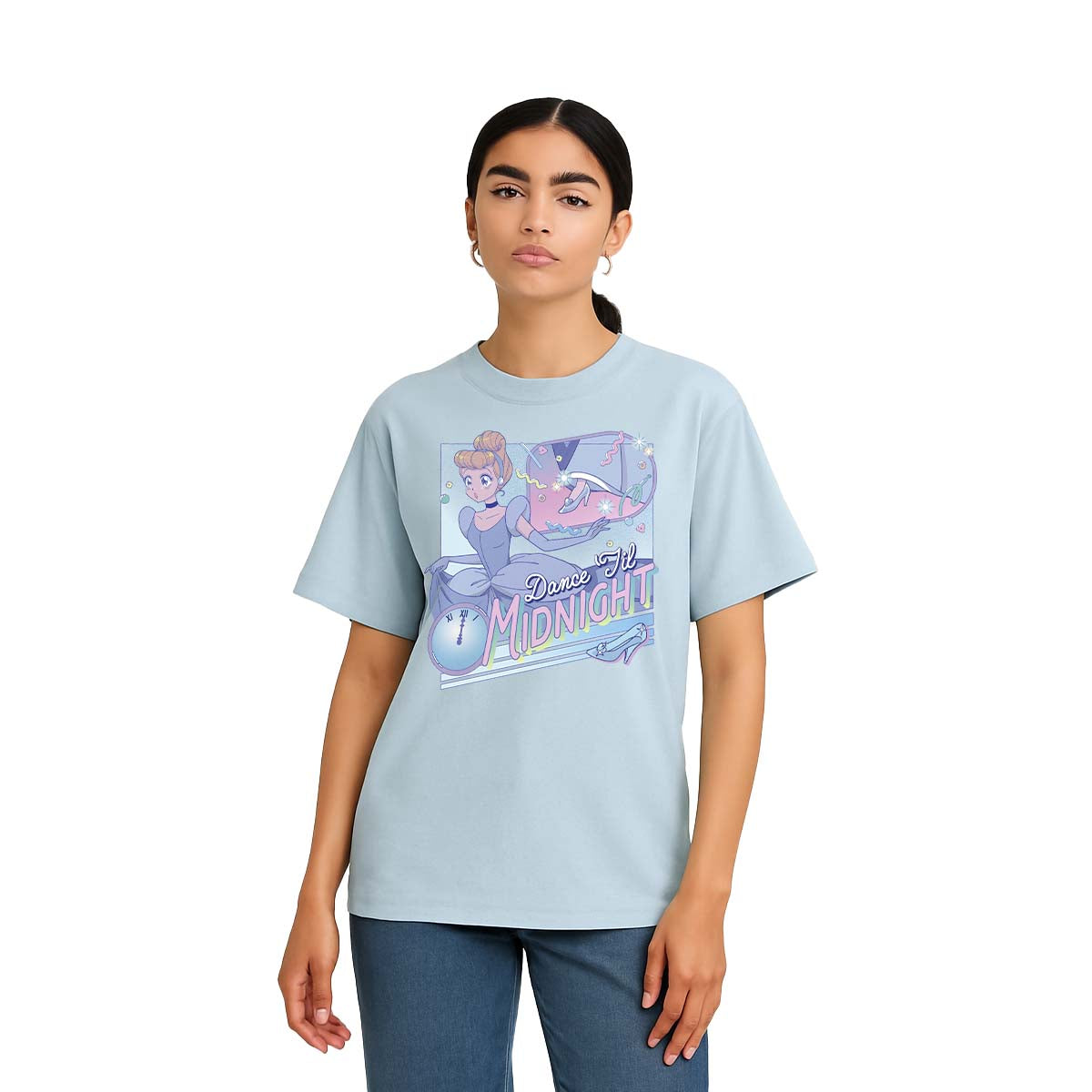 Playera Princesas Hombre Mujer Azul Cielo Disney Original Dance Til Midnight - Fan Army