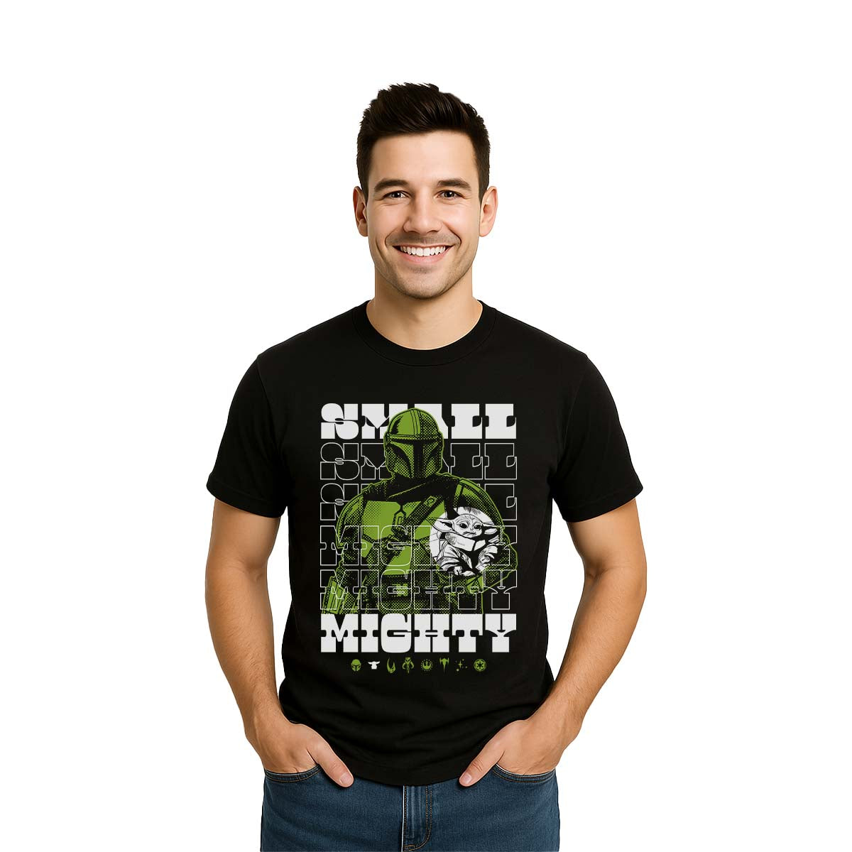 Playera The Mandalorian Unisex Small Mighty Disney - Fan Army