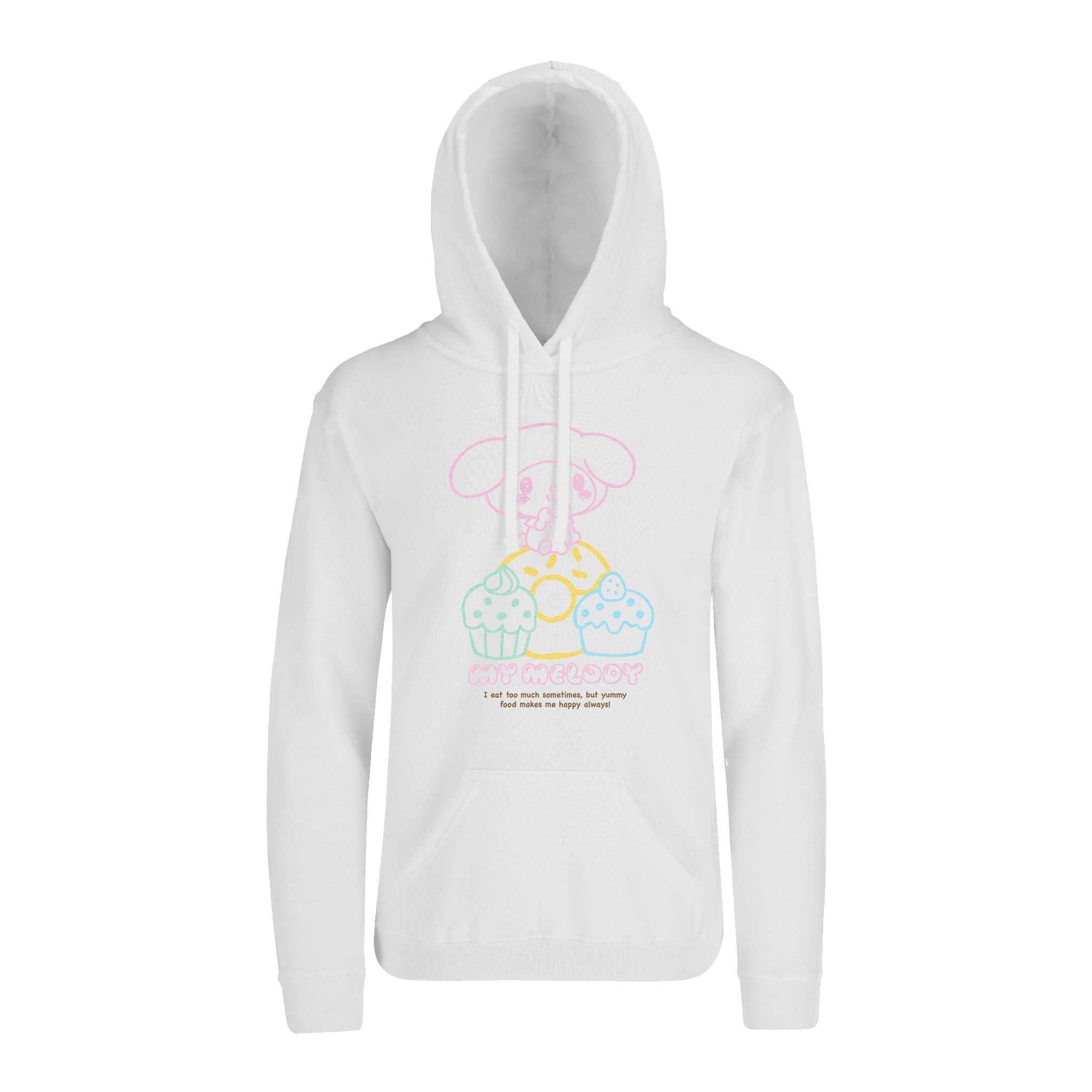 Hoodie My Melody Hombre Mujer Blanco Cup Cakes - Fan Army