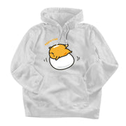 Hoodie Gudetama Hombre Mujer Blanco Eggcercise - Fan Army