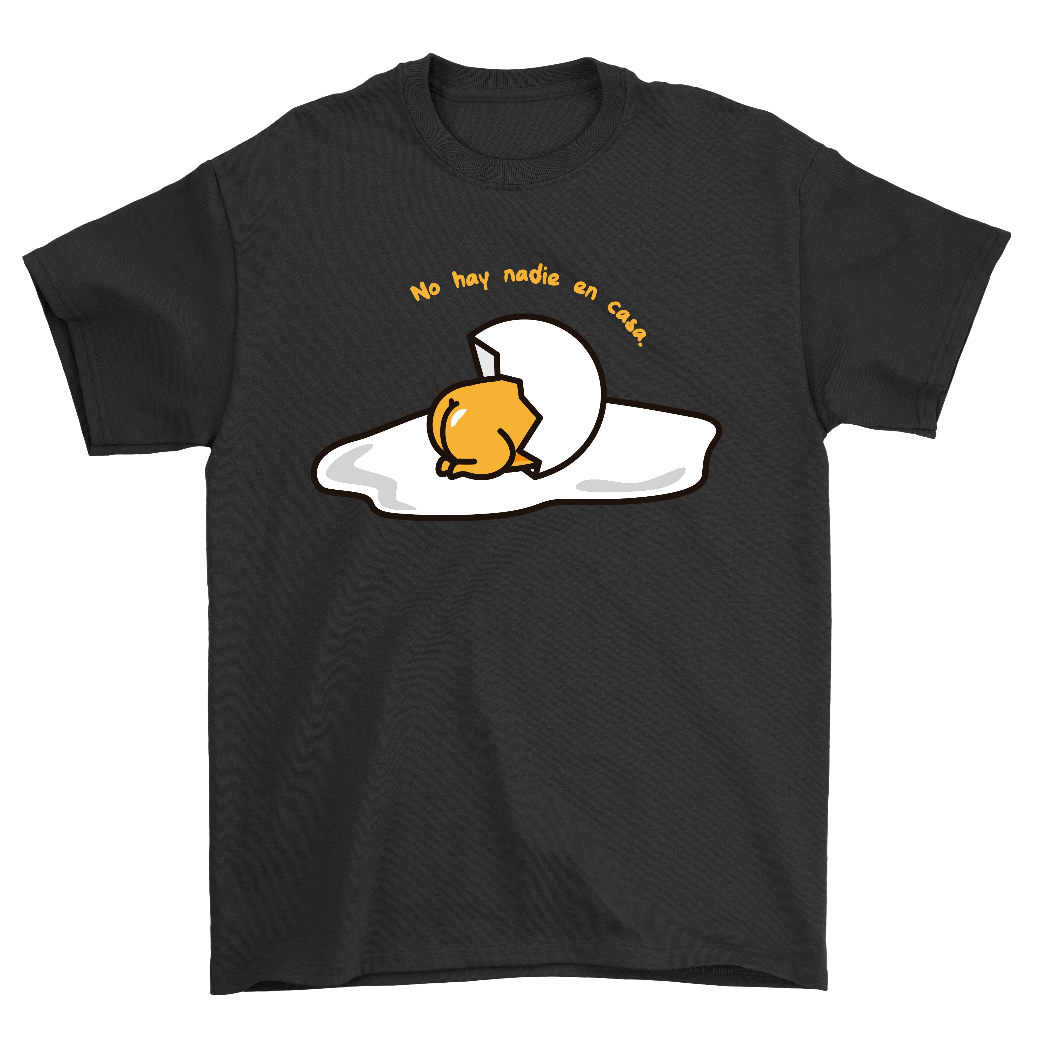 Playera Gudetama Hombre Mujer Negro Alone - Fan Army