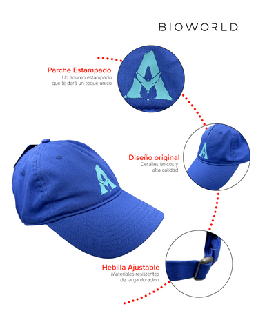Avatar Gorra Azul de Concept One con Logo Underwater Original, Producto Oficial