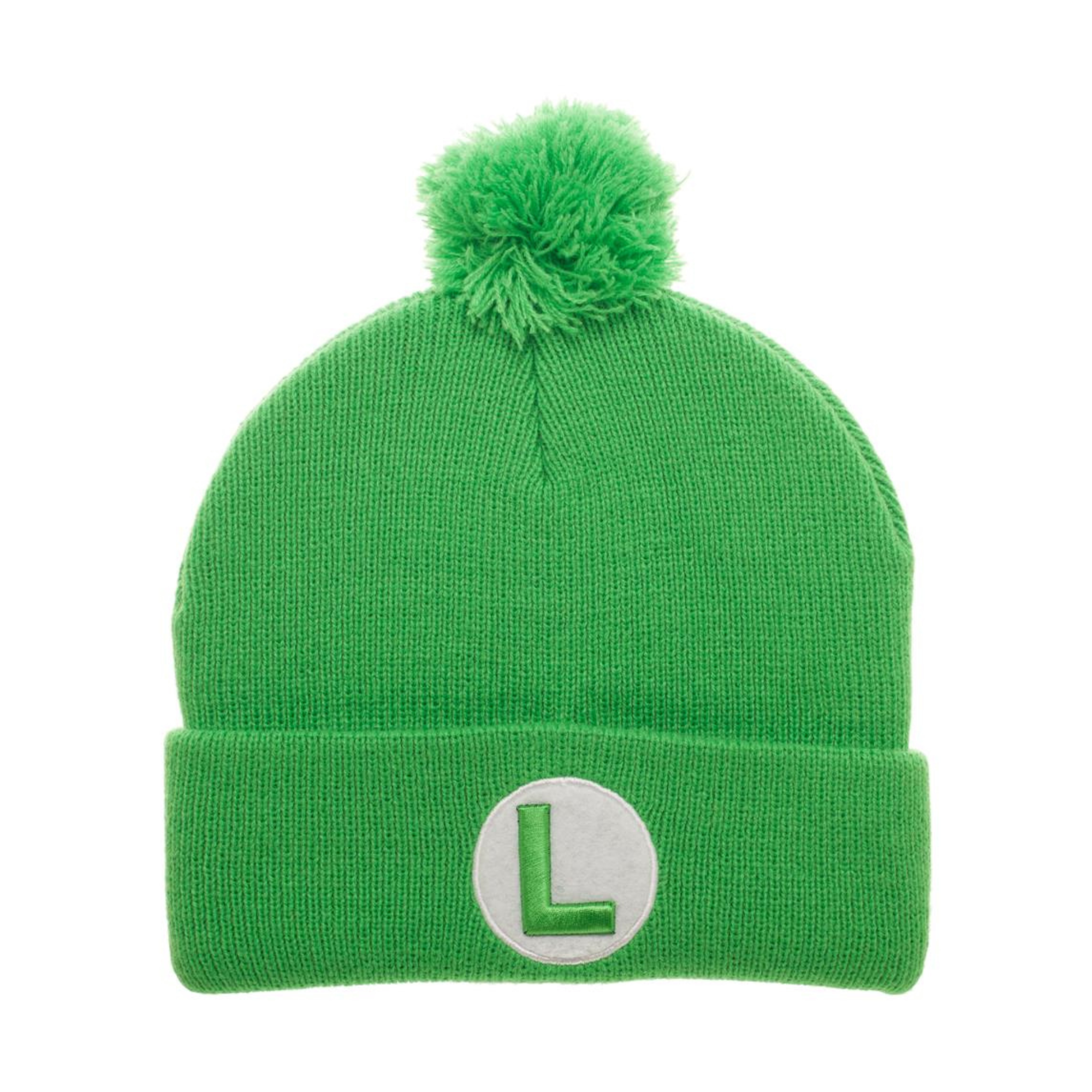 Gorro Luigi Super Mario Bros Nintendo, Beanie para Frío Verde - Fan Army