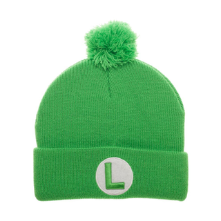 Gorro Luigi Super Mario Bros Nintendo, Beanie para Frío Verde - Fan Army