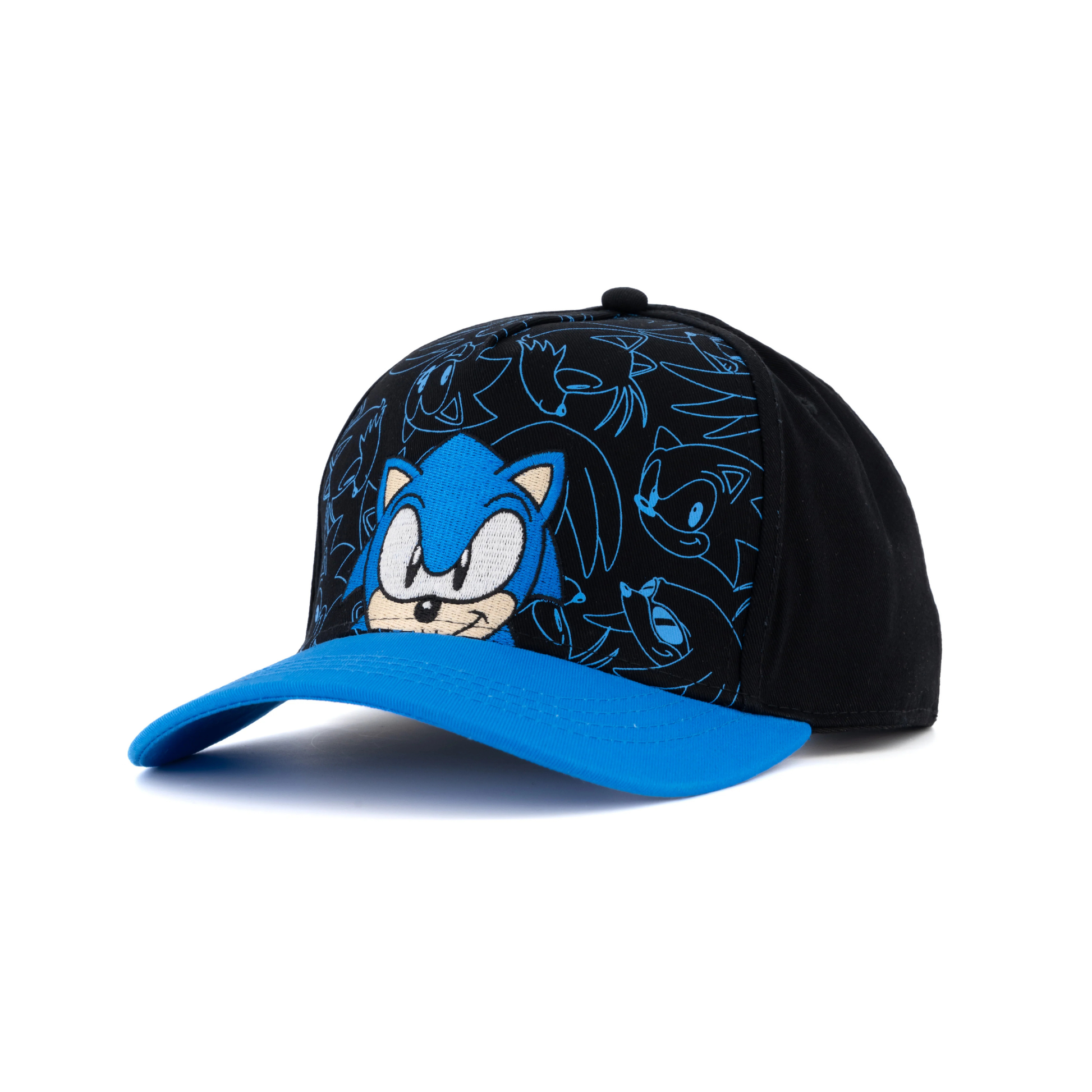 Sonic Gorra para niños ajustable negra con cara y diseño - Fan Army