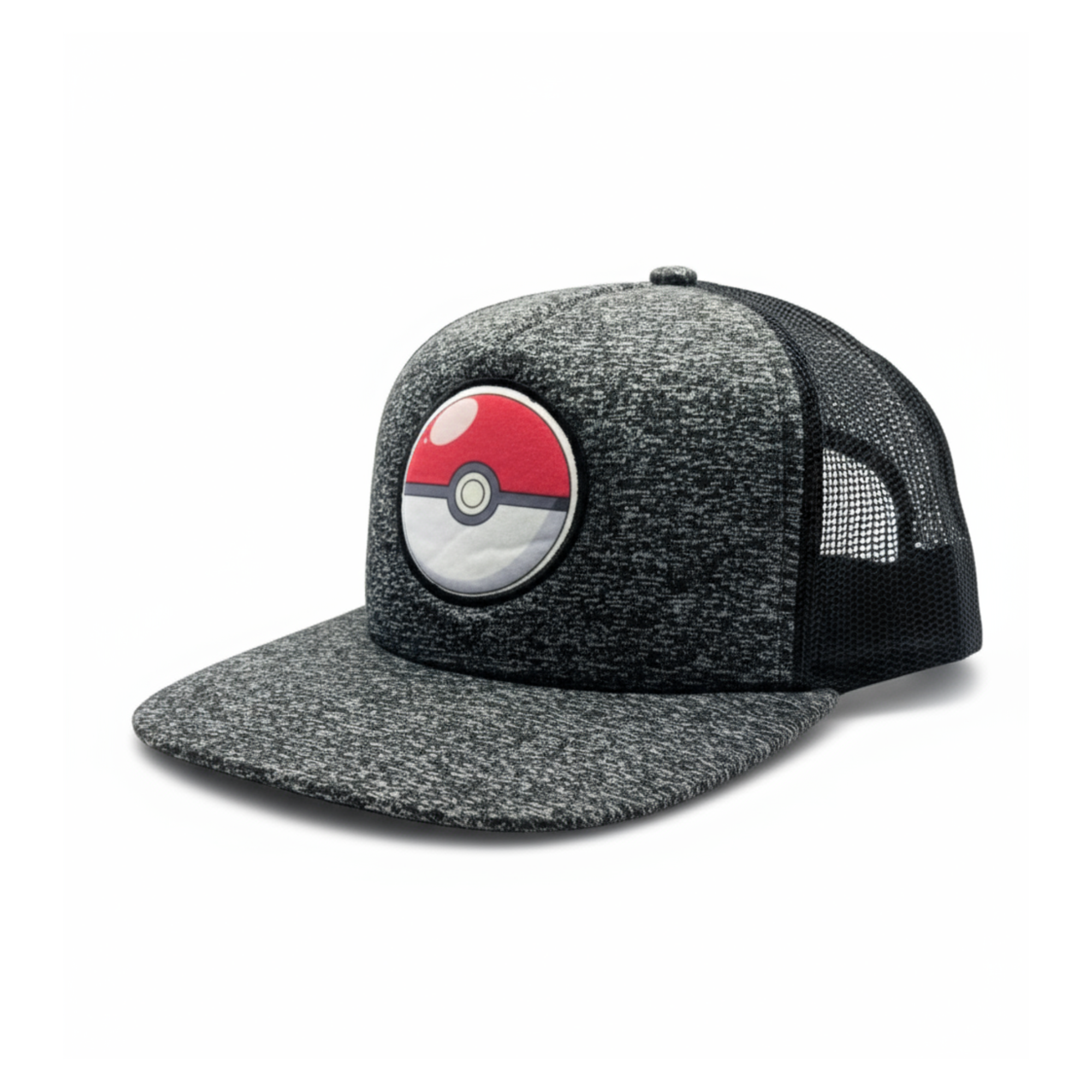 Gorra Pokemon Trucker Plana Bioworld Pokebola Logo Original - Fan Army