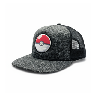 Gorra Pokemon Trucker Plana Bioworld Pokebola Logo Original - Fan Army