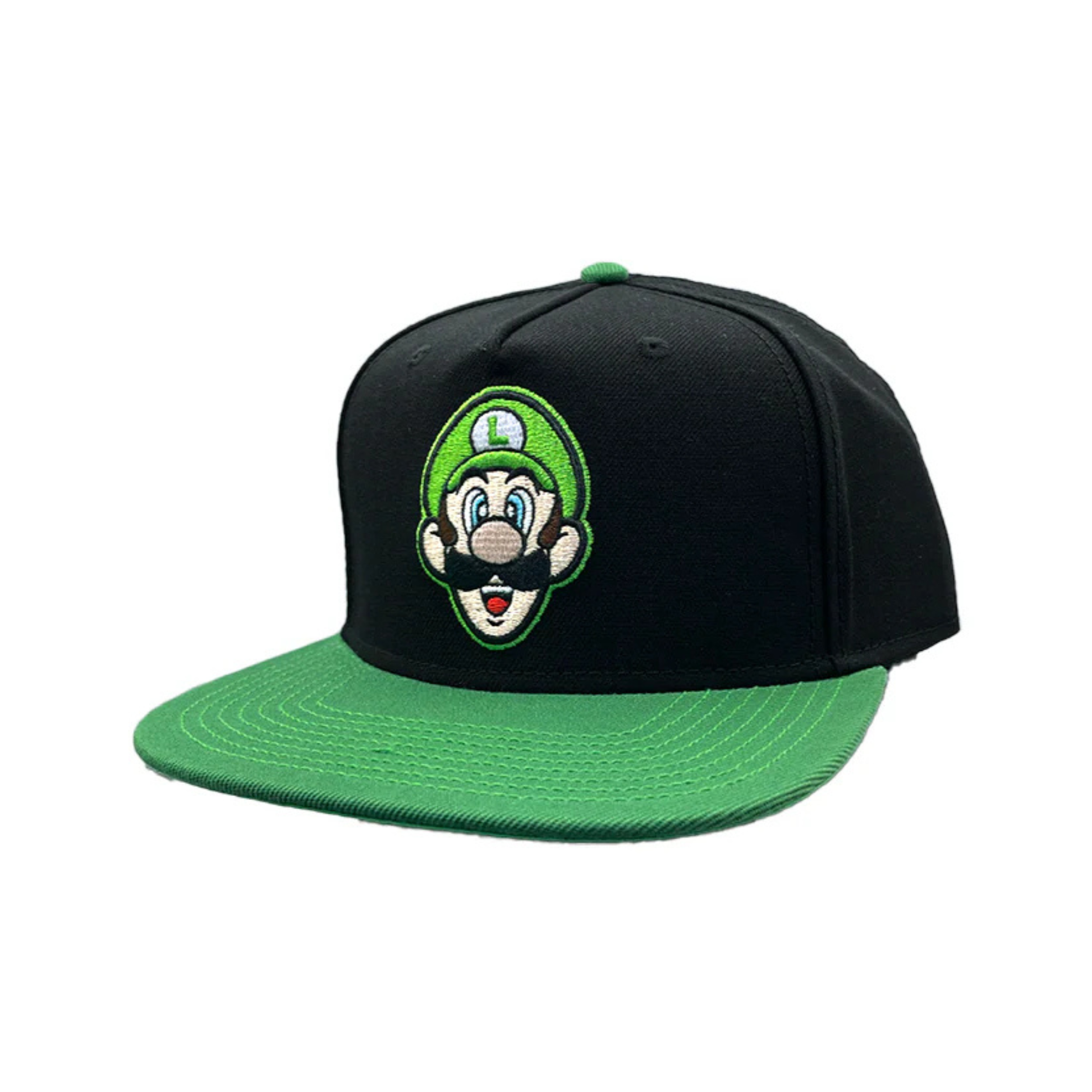 Gorra Luigi Nintendo Visera Plana de Super Mario para hombre y mujer - Fan Army