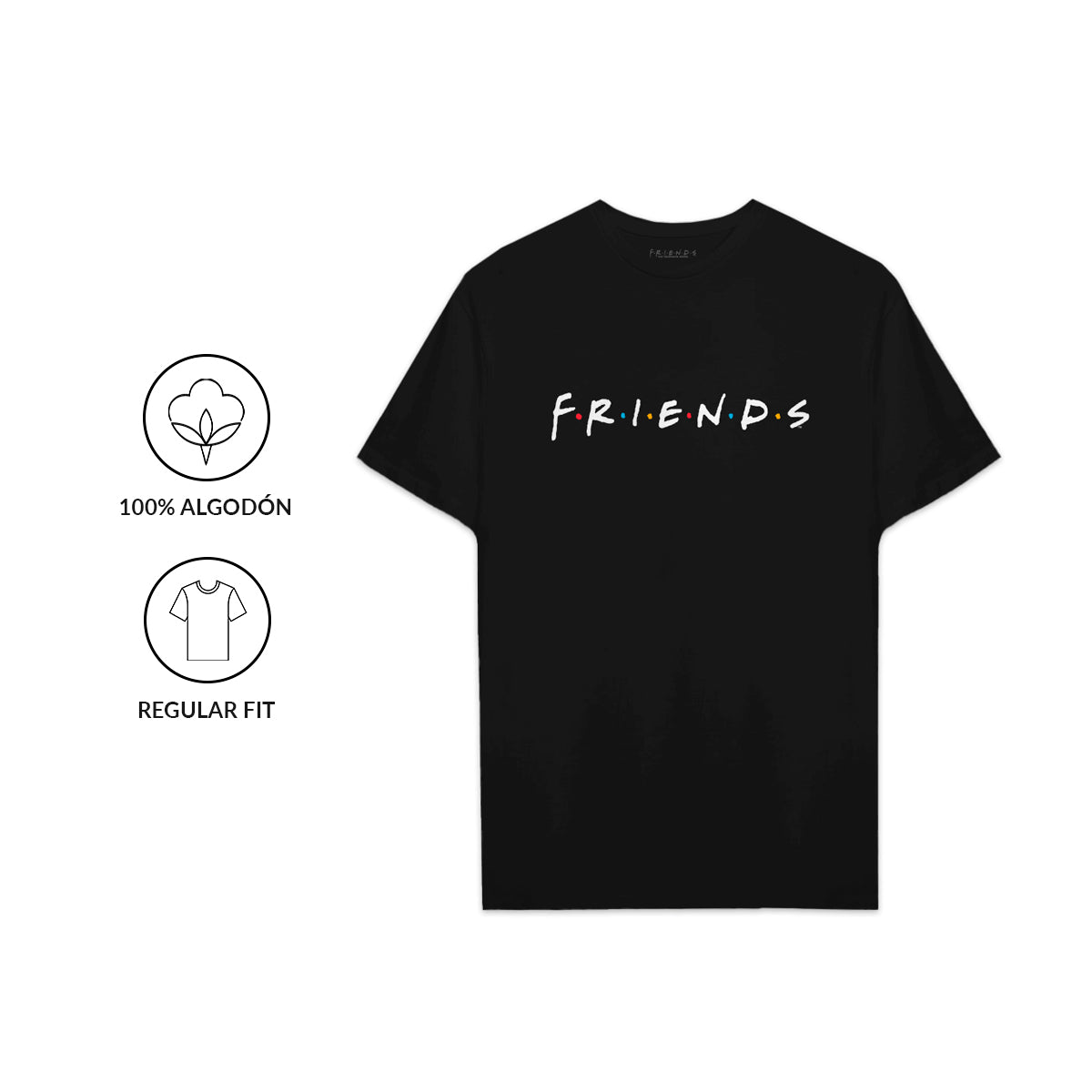Playera Manga corta Unisex Friends Logo Clásico - Fan Army