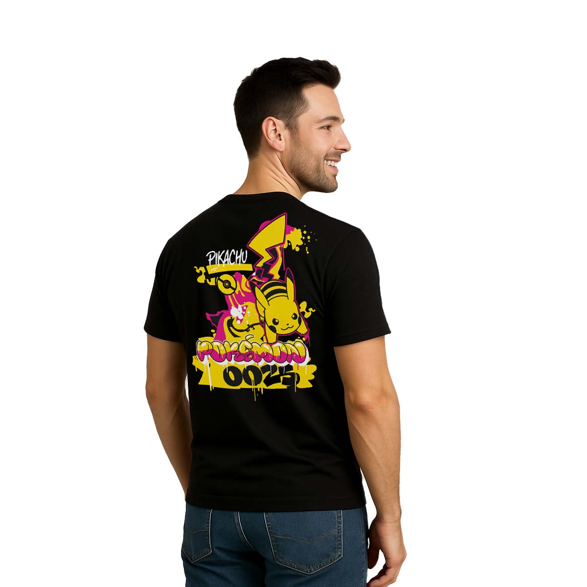 Playera Pokémon Pikachu Graffiti - Fan Army