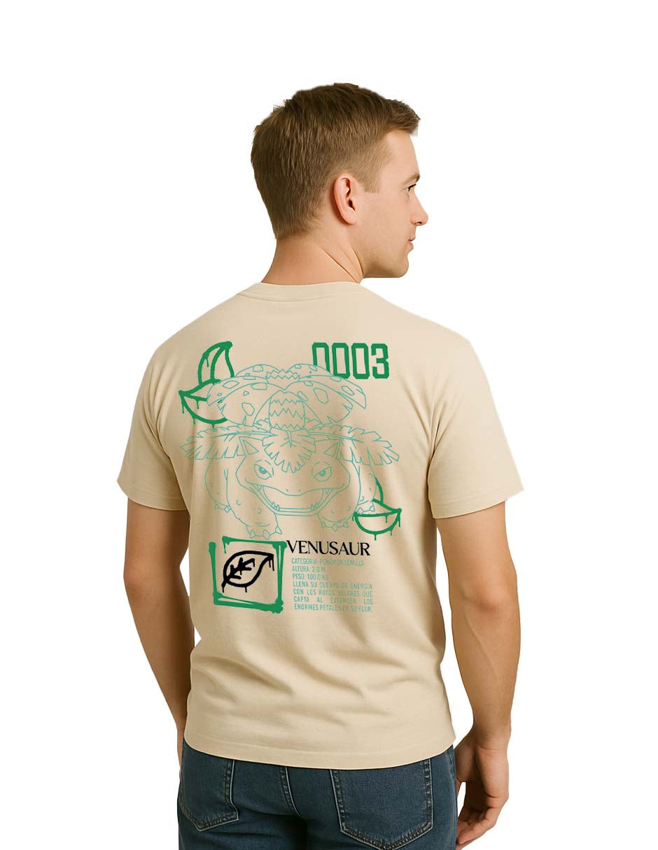 Playera Pokémon Venusaur Graffiti - Fan Army