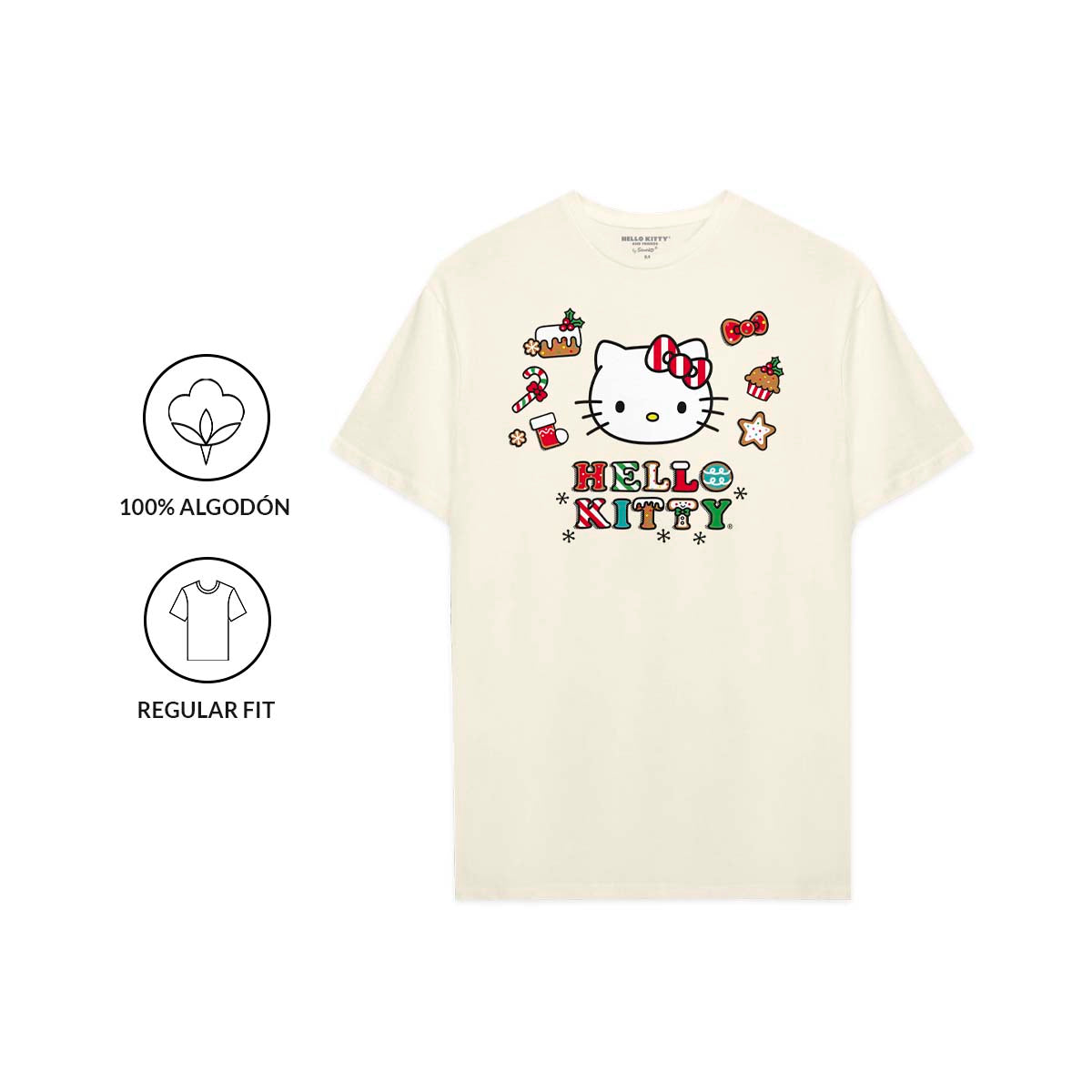 Playera Hello Kitty Hombre Mujer Arena Cookies - Fan Army