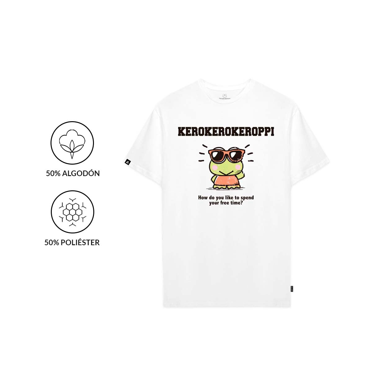 Playera Hombre Mujer Blanco Keroppi Free Time - Fan Army