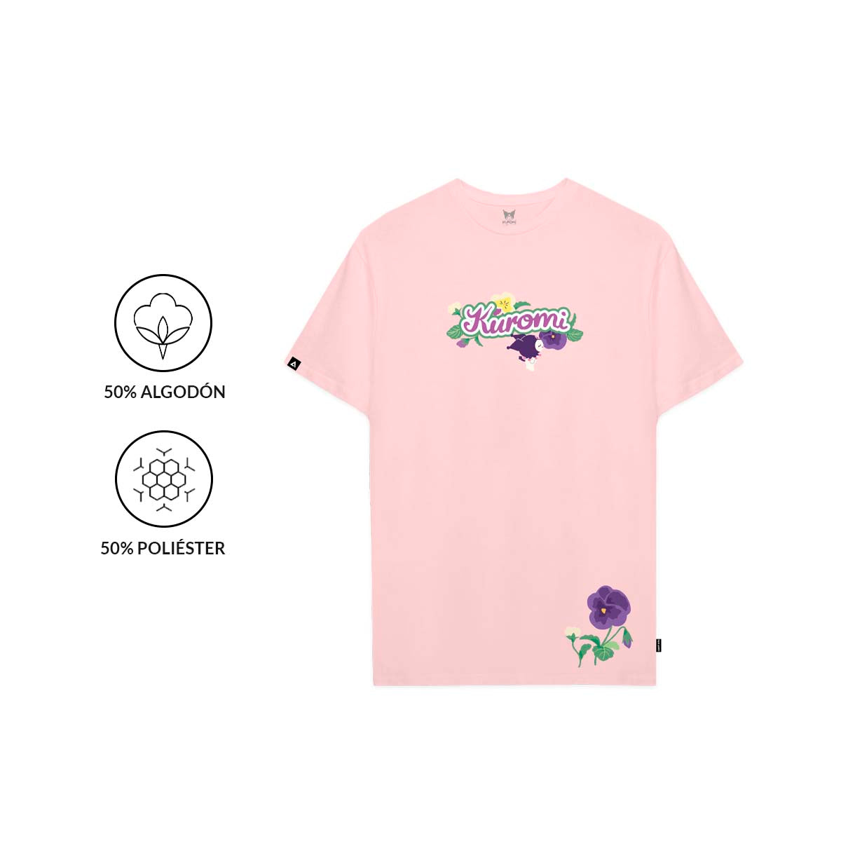 Playera Hombre Mujer Rosa Kuromi Flowers - Fan Army