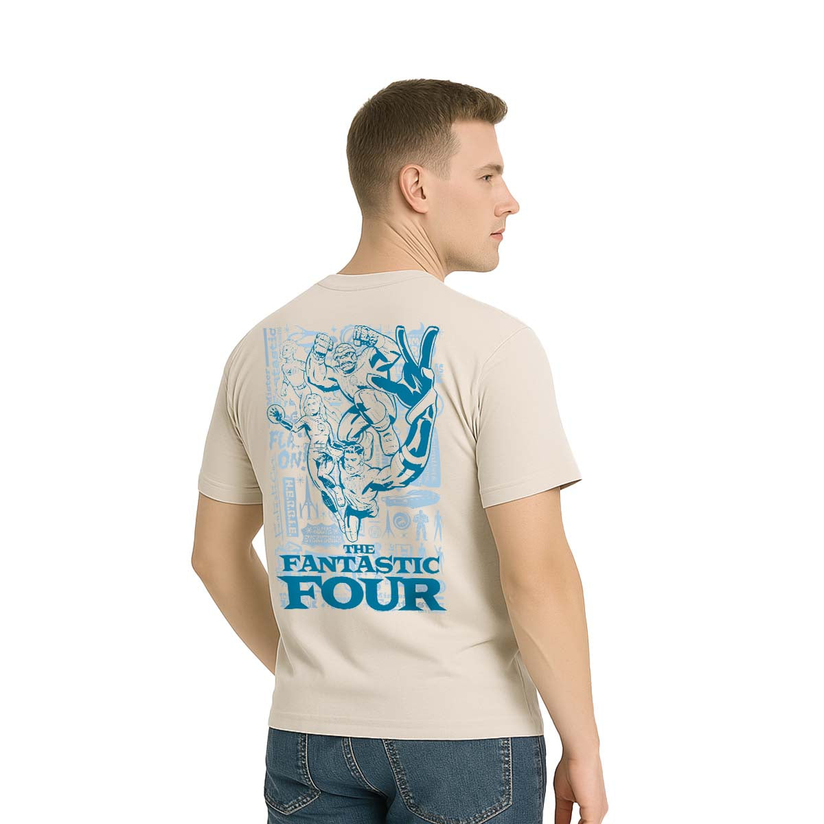 Playera 4 Fantásticos Hombre Mujer Arena Marvel Original 4 Elementos - Fan Army