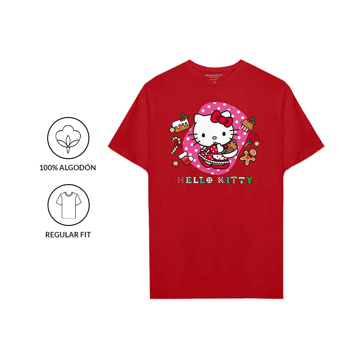 Playera Hello Kitty Hombre Mujer Rojo Cooking - Fan Army